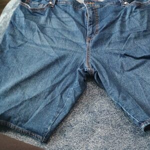 Gloria Vanderbilt Dark Blue Denim Jean Shorts